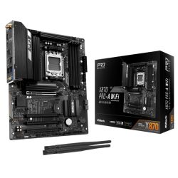 Asrock X870 PRO-A WIFI, AMD X870, AM5, ATX, 4 DDR5, HDMI, 2 USB4, Wi-Fi 7, 2.5G LAN, 3x M.2 Asrock X870 PRO-A WIFI, AMD X870, AM5, ATX, 4 DDR5, HDMI, 2 USB4, Wi-Fi 7, 2.5G LAN, 3x M.2